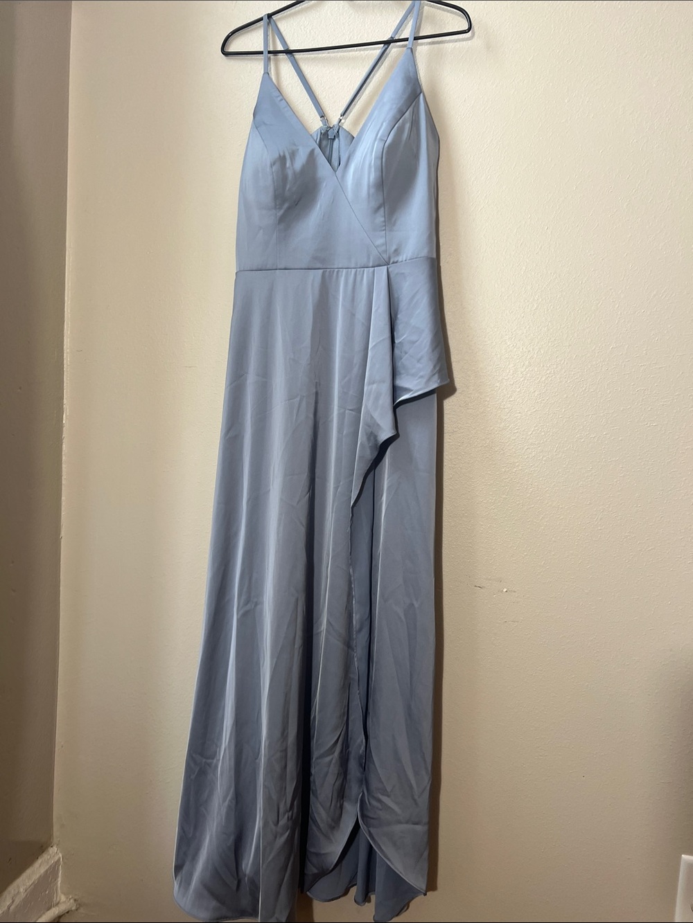 Azazie Light Blue Dress Label Close-Up